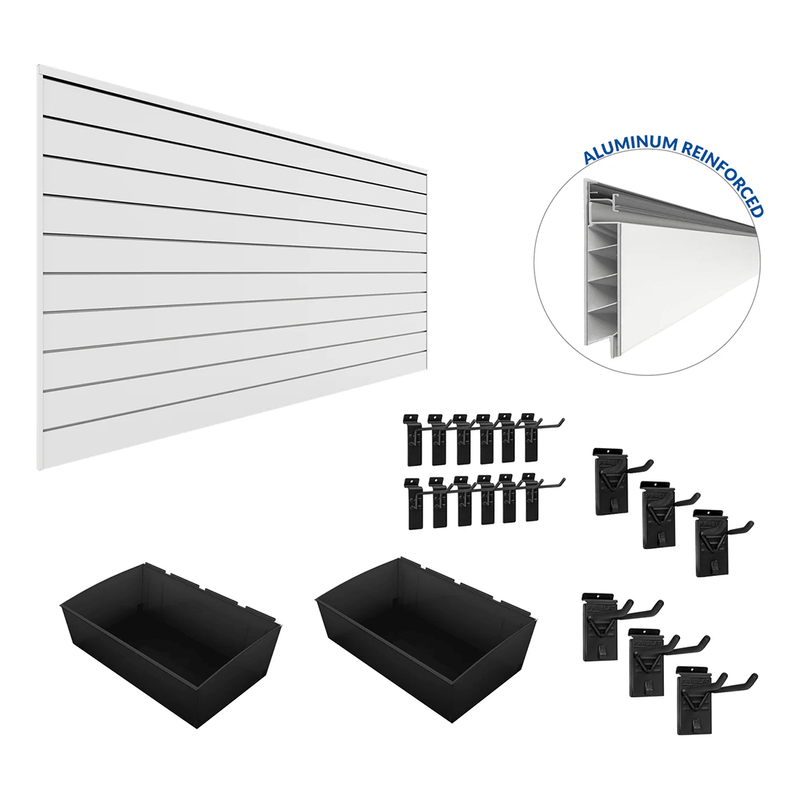 Proslat PROCORE Slatwall Organizer Bundle (White)