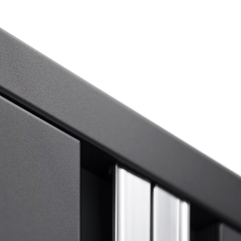 NewAge Products Bold Black 7-Piece Garage Cabinet System with Stainless Steel Worktop