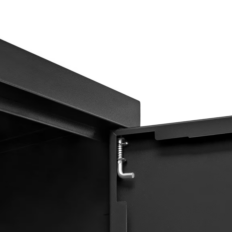 NewAge Products Bold Black 7-Piece Garage Cabinet System with Bamboo Worktop