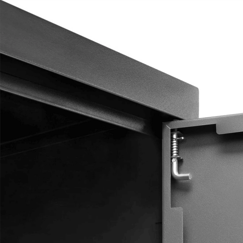 NewAge Products Bold XL Black 7-Piece Garage Cabinet System with Stainless Steel Worktop