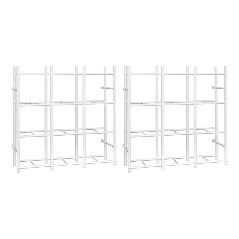 Bin Warehouse 12 Tote Compact Storage Rack (2-Pack)