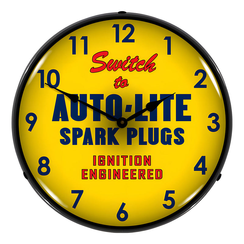 Collectable Sign and Clock Autolite Spark Plugs Backlit Wall Clock