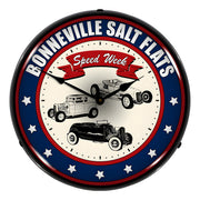 Collectable Sign and Clock Bonneville Salt Flats Backlit Wall Clock
