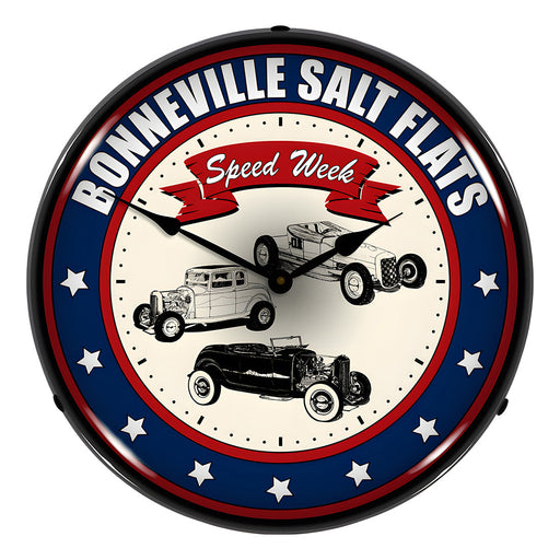 Collectable Sign and Clock Bonneville Salt Flats Backlit Wall Clock
