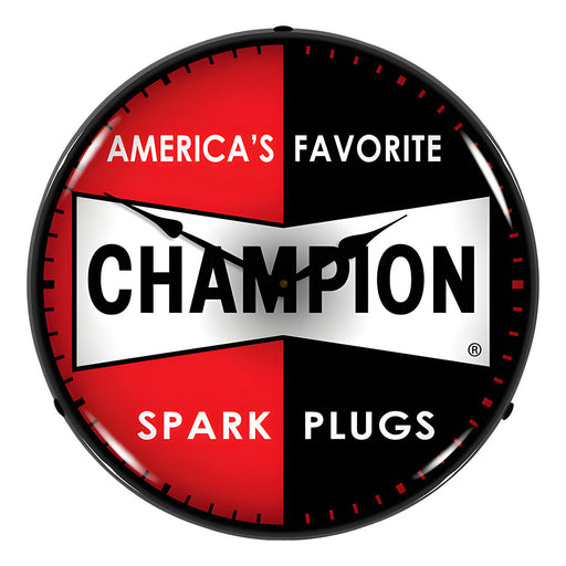 Collectable Sign and Clock Champion Spark Plugs Backlit Wall Clock