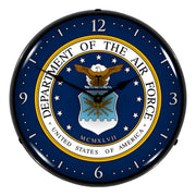 Collectable Sign and Clock US Air Force Backlit Wall Clock