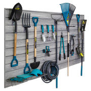 Proslat PROCORE+ 8 ft. x 4 ft. Slatwall - Gray Wood (2-Pack) | 87721K | Garage Giant