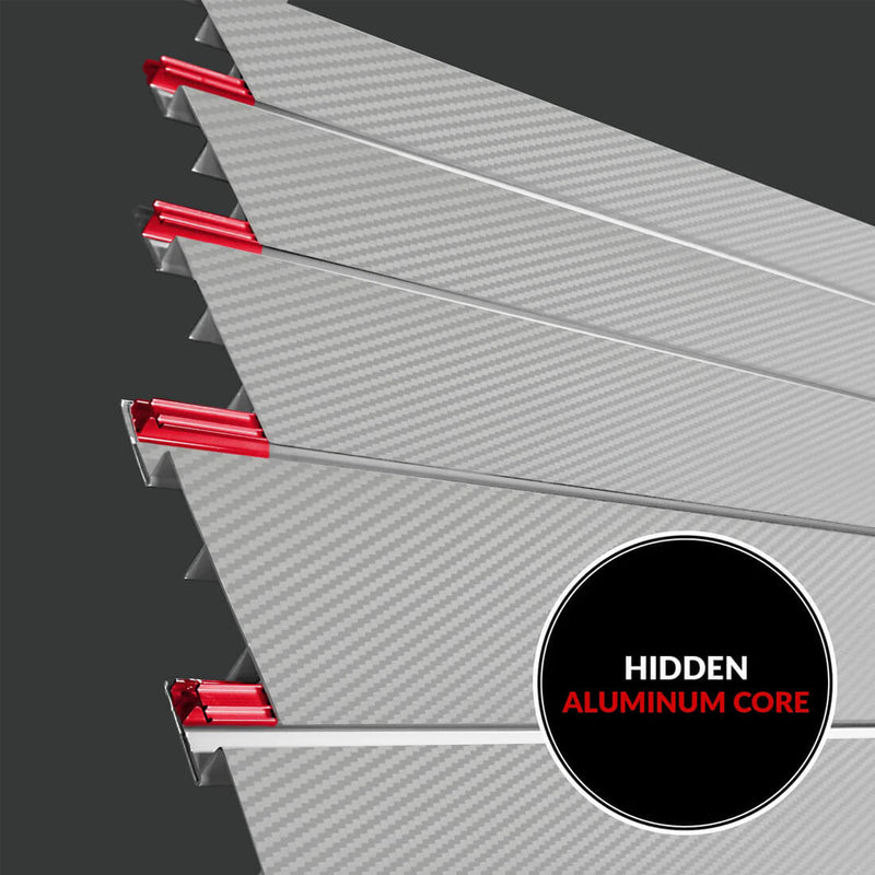 Proslat PROCORE+ 8 ft. x 4 ft. Slatwall - Silver Gray Carbon Fiber (3-Pack) | 87737K | Garage Giant