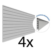Proslat PROCORE+ 8 ft. x 4 ft. Slatwall - Silver Gray Carbon Fiber (4-Pack) | 87747K | Garage Giant