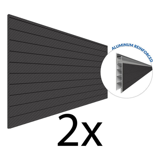 Proslat PROCORE+ 8 ft. x 4 ft. Slatwall - Carbon Fiber (2-Pack) | 87752K | Garage Giant