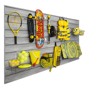 Proslat PROCORE+ 8 ft. x 4 ft. Slatwall (Gray Wood) | 87771 | Garage Giant