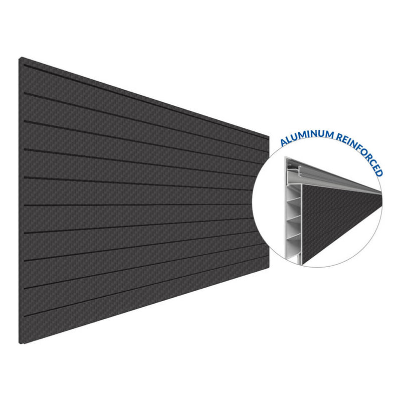 Proslat PROCORE+ 8 ft. x 4 ft. Slatwall (Carbon Fiber) | 87775 | Garage Giant
