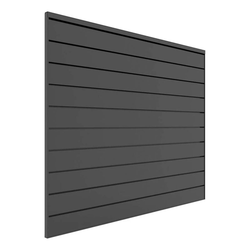 Proslat 4 ft. x 4 ft. PVC Slatwall (Charcoal) | 88104 | Garage Giant