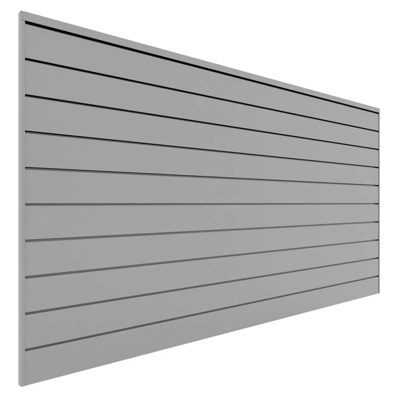 Proslat 8 ft. x 4 ft. PVC Slatwall (Light Gray) | 88107 | Garage Giant
