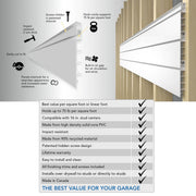 Proslat 8 ft. x 4 ft. PVC Slatwall (Light Gray) | 88107 | Garage Giant