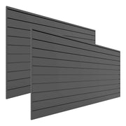 Proslat 8 ft. x 4 ft. PVC Slatwall (2-Pack Charcoal) | 88205 | Garage Giant