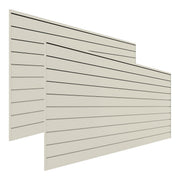 Proslat 8 ft. x 4 ft. PVC Slatwall (2-Pack Sandstone) | 88209 | Garage Giant