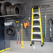 Proslat 8 ft. x 4 ft. PVC Slatwall (3-Pack Charcoal) | 88305 | Garage Giant