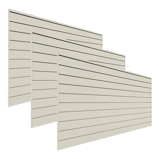 Proslat 8 ft. x 4 ft. PVC Slatwall (3-Pack Sandstone) | 88309 | Garage Giant