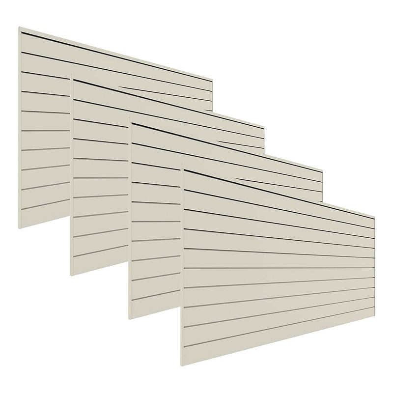 Proslat 8 ft. x 4 ft. PVC Slatwall (4-Pack Sandstone) | 88409 | Garage Giant