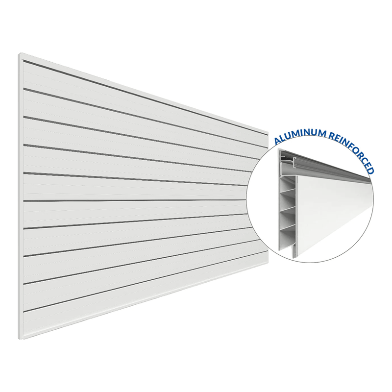 Proslat PROCORE 8 ft. x 4 ft. Slatwall - White