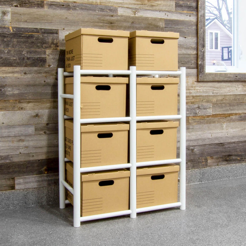 Bin Warehouse 8 File Box / Tote Storage Rack
