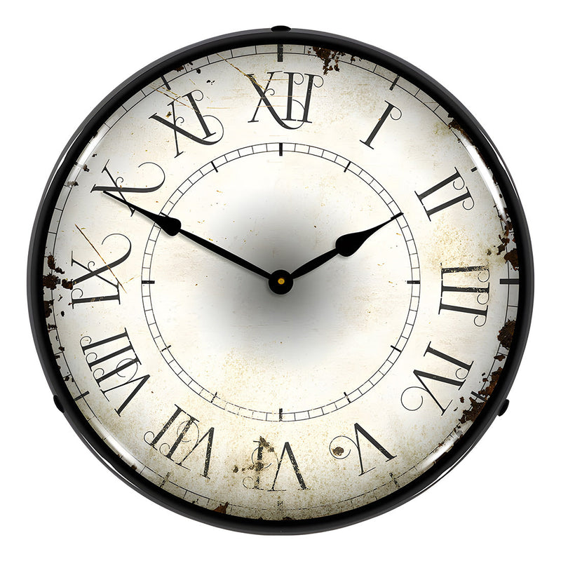 Collectable Sign and Clock Roman Antique Backlit Wall Clock