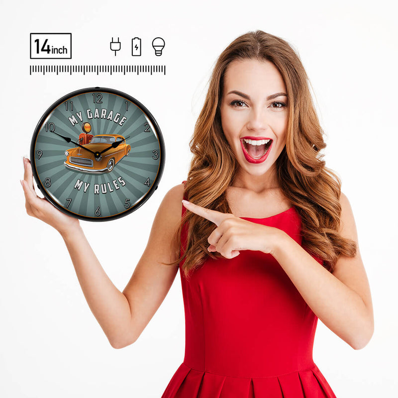 Collectable Sign and Clock Wall Clock