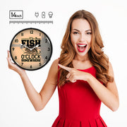 Collectable Sign and Clock Wall Clock
