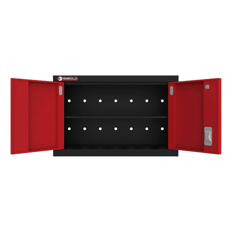 Armadillo Tough Red 10-Piece Garage Cabinet System with Levelers and Casters