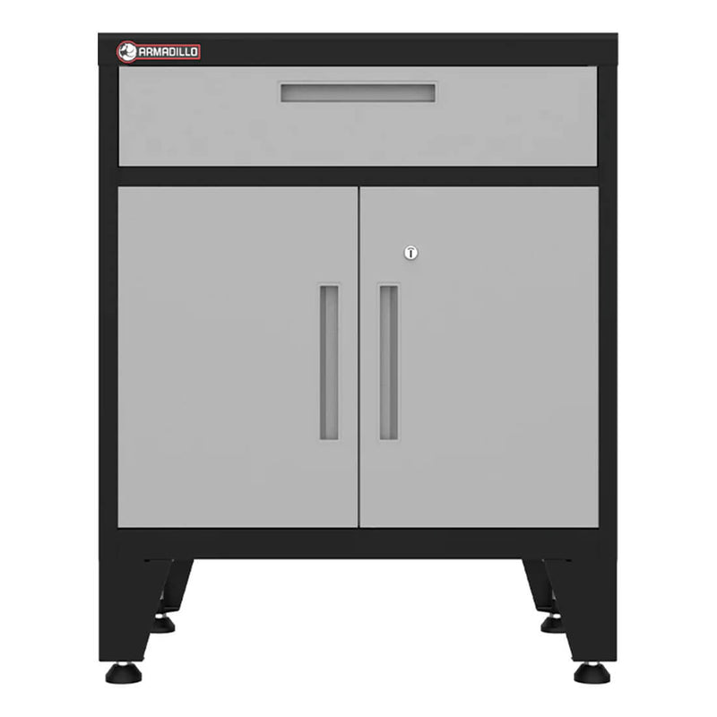 Armadillo Tough Grey Multifunction Base Cabinet with Rubber Work Mat