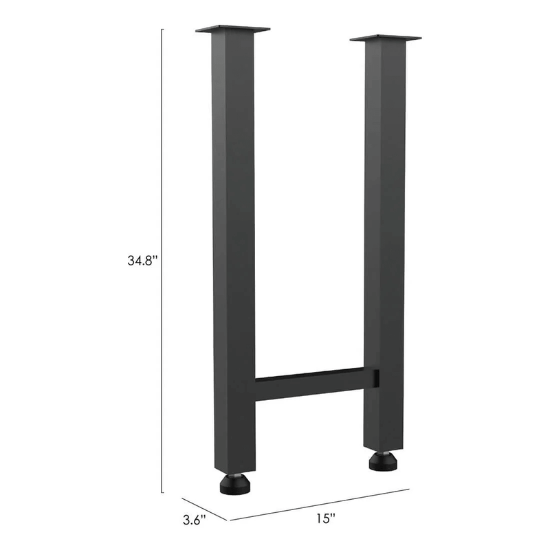 Armadillo Tough Grey 2-Piece Garage Cabinet Set with Levelers