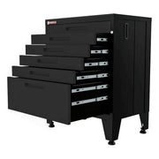 Armadillo Tough Black 4-Piece Garage Cabinet Set with Levelers-AR4PC139B