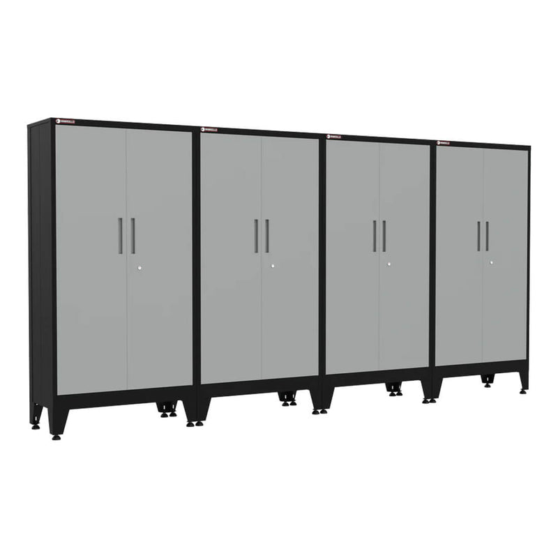 Armadillo Tough Grey Gear Locker Tall Cabinet (4-Pack)