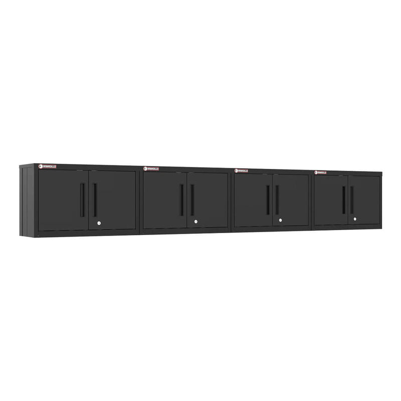 Armadillo Tough Black Wall Cabinet (4-Pack)