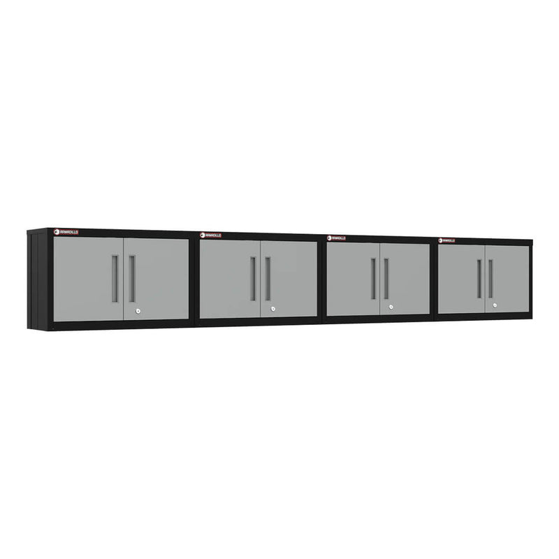 Armadillo Tough Grey Wall Cabinet (4-Pack)