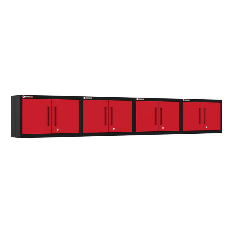 Armadillo Tough Red Wall Cabinet (4-Pack)