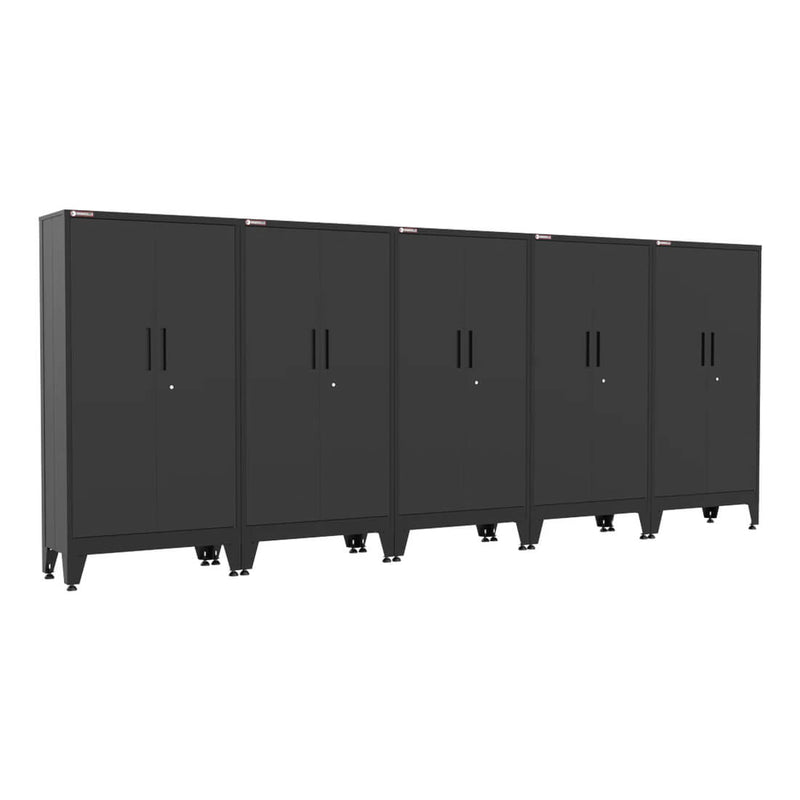 Armadillo Tough Black Gear Locker Tall Cabinet (5-Pack)
