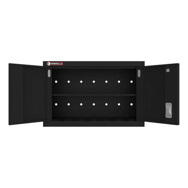Armadillo Tough Black 5-Piece Garage Cabinet Configuration with Levelers