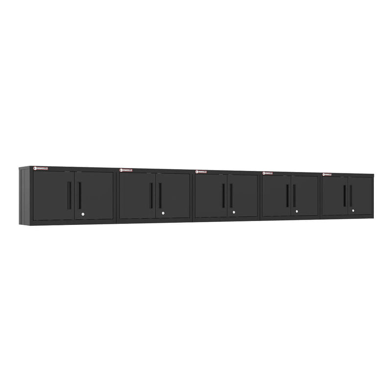 Armadillo Tough Black Wall Cabinet (5-Pack)