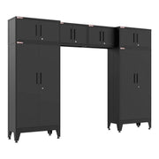 Armadillo Tough Black 6-Piece Garage Cabinet Set with Levelers-AR6PC114B