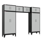 Armadillo Tough Grey 6-Piece Garage Cabinet Set with Levelers-AR6PC114G