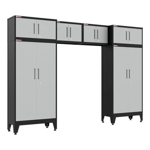 Armadillo Tough Grey 6-Piece Garage Cabinet Set with Levelers-AR6PC114G