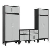Armadillo Tough Grey 6-Piece Garage Cabinet System with Levelers-AR6PC115G