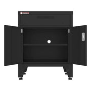 Armadillo Tough Black 6-Piece Garage Cabinet Set with Levelers-AR6PC135B