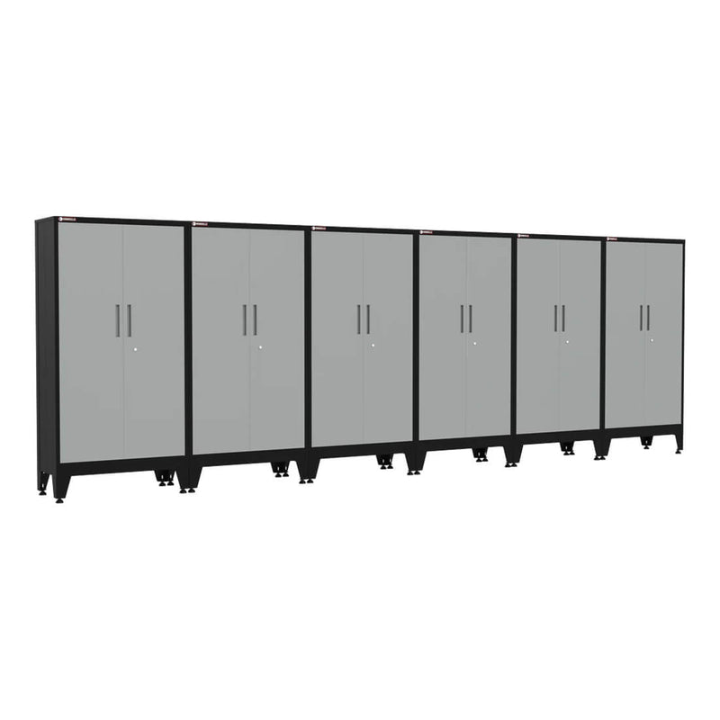 Armadillo Tough Grey Gear Locker Tall Cabinet (6-Pack)