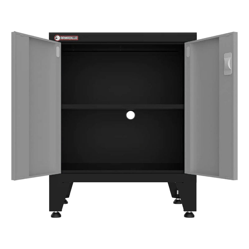 Armadillo Tough Grey 6-Piece Garage Cabinet Storage System with Levelers