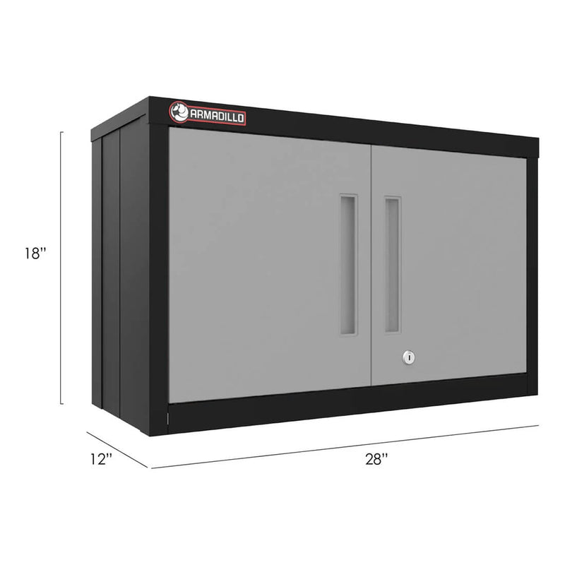 Armadillo Tough Grey 7-Piece Garage Cabinet Storage System with Levelers