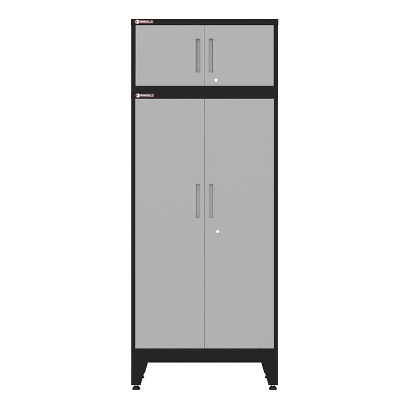 Armadillo Tough Grey 7-Piece Garage Cabinet Set with Levelers-AR7PC110G