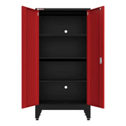 Armadillo Tough Red 7-Piece Garage Cabinet Set with Levelers and Casters-AR7PC125R